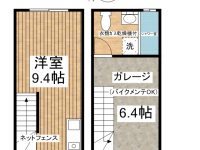 賃貸 H. GARAGE 1階 間取り図