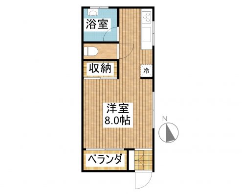 コーラルコーポ 101 間取り図