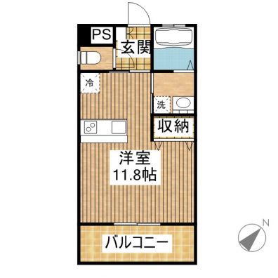 メゾンドルシカ 302 間取り図