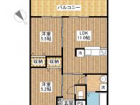 グランテージＫＩＮＡ 間取り図