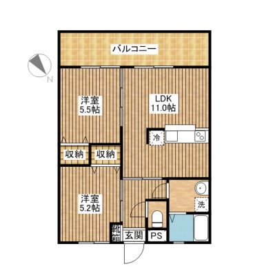 グランテージＫＩＮＡ 301 間取り図