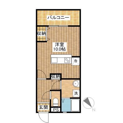 グランテージＫＩＮＡ 102 間取り図