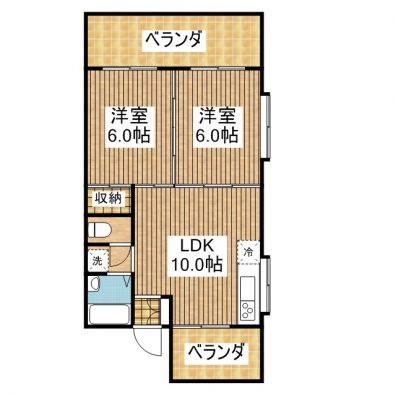 レジデンス喜納 302 間取り図