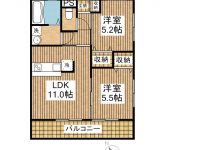 賃貸 SiestaM 1階 間取り図