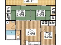 ハウス本若　A棟 間取り図