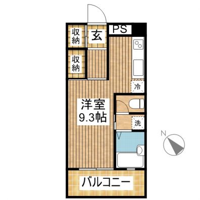 ディアコート・タイラ 2A 間取り図