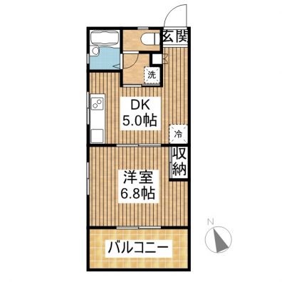 ピュアライフCHINEN 305 間取り図
