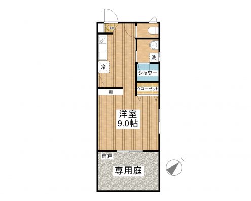 CASA STELLA大浜 102 間取り図
