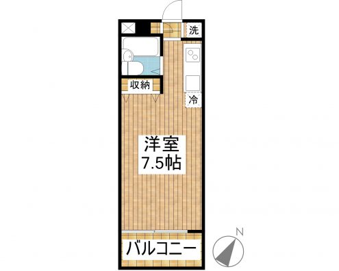 はいほーまーB棟 202 間取り図