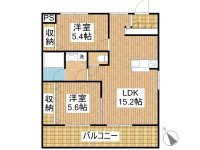 賃貸 YONAHA.B 2階 間取り図