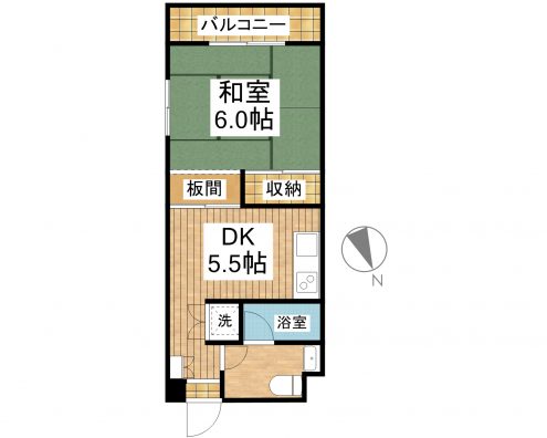 コーポカシオペア 301 間取り図