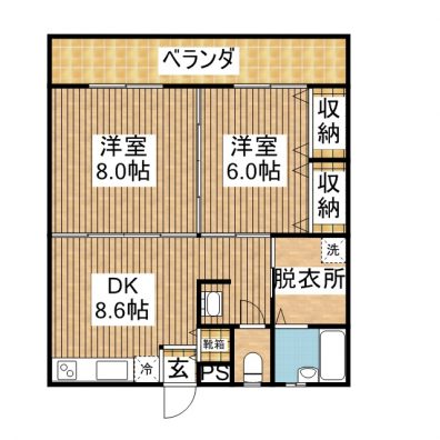 PREMIAGEフスヌカイシャン 203 間取り図