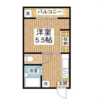 グリーンハイツ真映 弐号館 1-C 間取り図