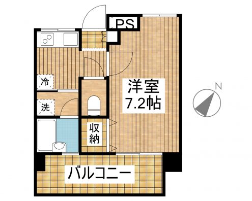 SUNHEIM TOMIKAWA 205 間取り図