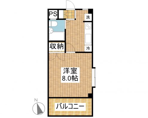 マンション東華 301 間取り図