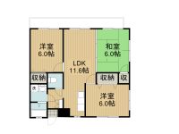 賃貸 はいほーまー A棟 2階 間取り図