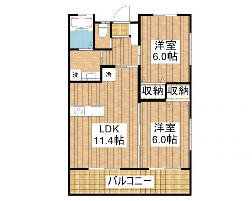 RICH RIVER 203 間取り図