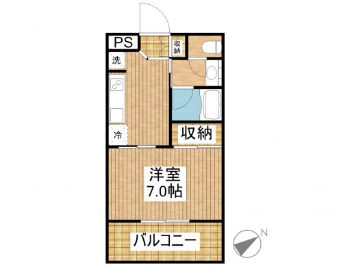 コーポ具志堅 202 間取り図