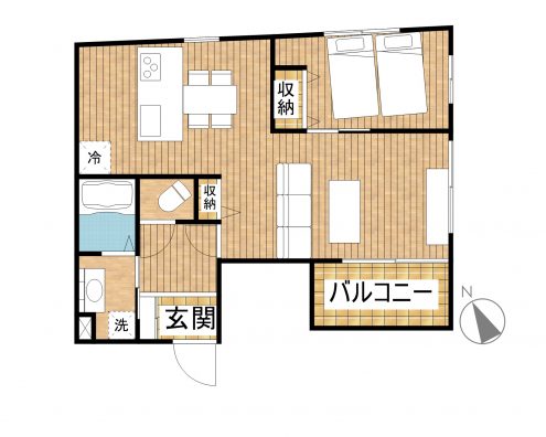 Blue Ocean Residence Ishigaki 4E 間取り図