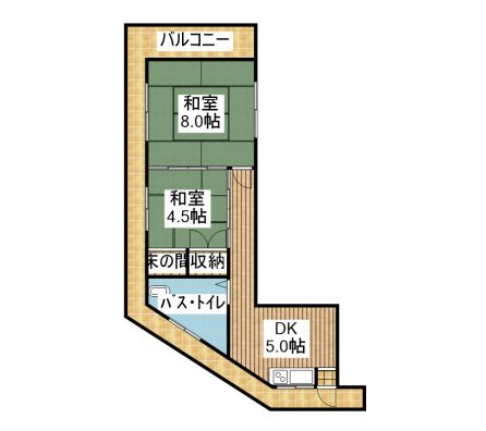 リバーサンドハウス 201 間取り図