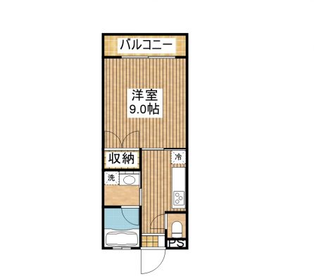 グリーンテラス南 2-H 間取り図