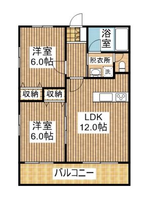 リゾートマンションビューテラス 204 間取り図