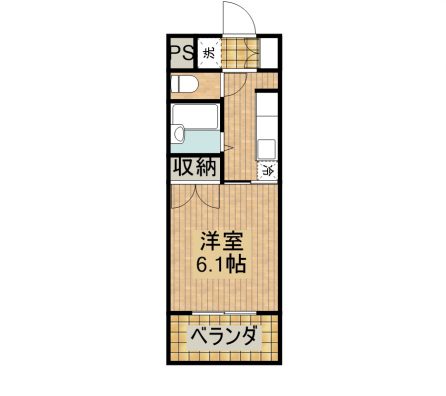 モンレーヴゆい 306 間取り図