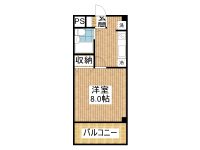 賃貸 マンション東華 3階 間取り図