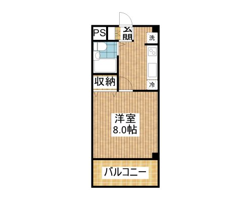 マンション東華 303 間取り図