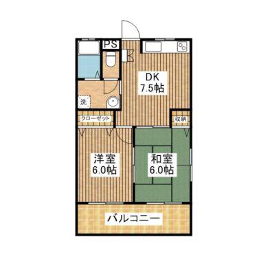 ピュアライフゆい　 203 間取り図