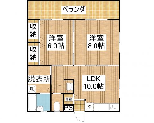 PREMIAGEフスヌカイシャン 201 間取り図