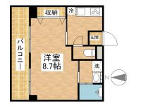 賃貸 マンションてぃーだ 2階 間取り図