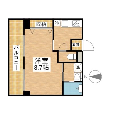 マンションてぃーだ 301 間取り図