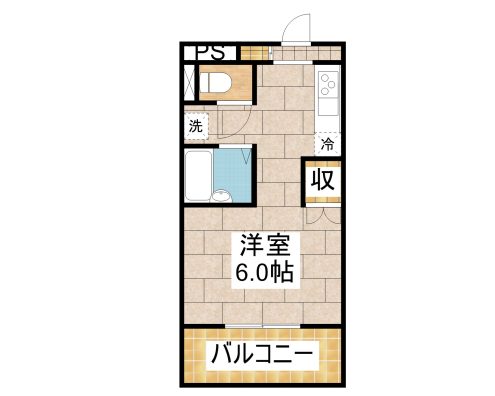 ワコーレKAMIJI 201 間取り図