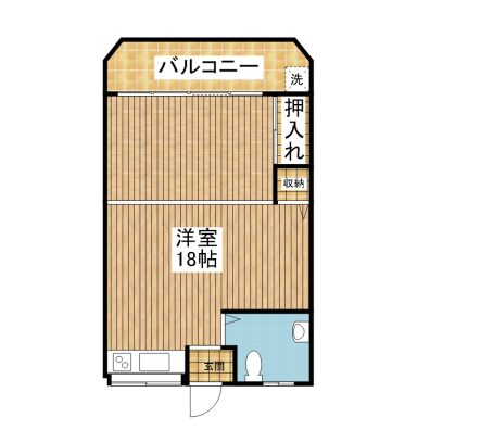 ことぶき荘 301 間取り図