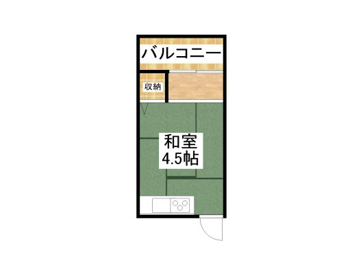 新城アパート 202 間取り図