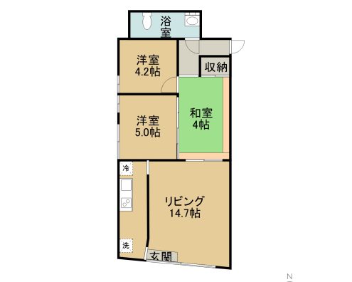 崎山白保宅Ⅱ 間取り図
