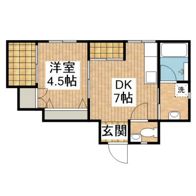 興南アパートとのしろ 201 間取り図