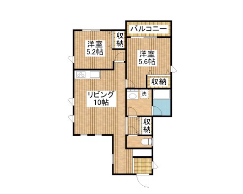 ヴィレッジ N 西2F 間取り図
