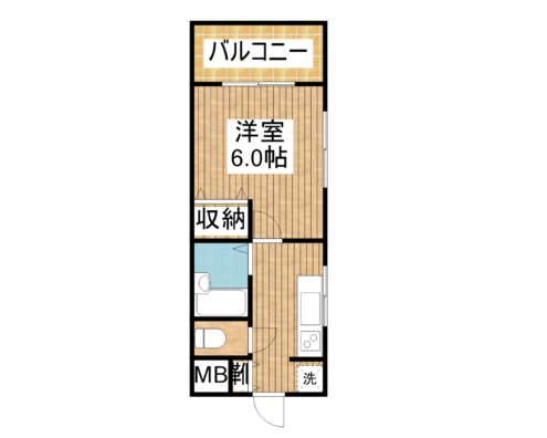 コーポ南風 202 間取り図