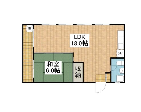 コーポ登野城 103 間取り図