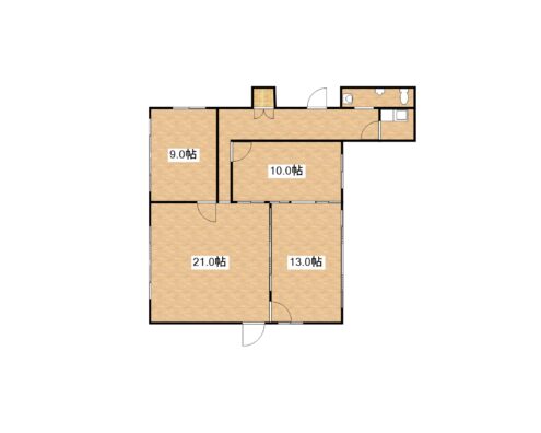 ラビットテナントビル 1F 間取り図
