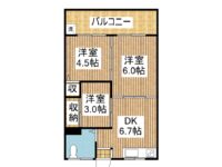 賃貸 古波蔵マンションAP 3階 間取り図