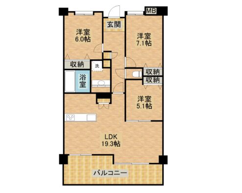 コーラルベイ石垣島迎賓館 103 間取り図