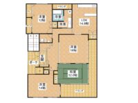 賃貸 朝吹マンション 4階 間取り図