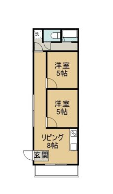 石垣大川ビル 101 間取り図