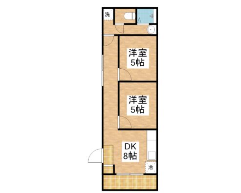 石垣大川ビル 101 間取り図