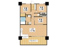 賃貸 ザ・ファインレジデンス石垣島 5階 間取り図