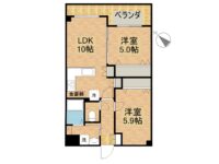 サザンベルⅡ 間取り図
