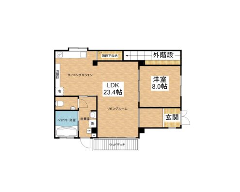 桃原邸 1階 間取り図